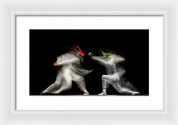 Fencing / Art Photo - Framed Print