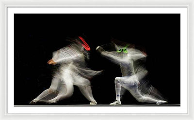 Fencing / Art Photo - Framed Print