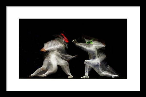 Fencing / Art Photo - Framed Print