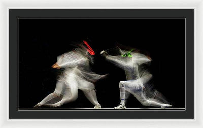 Fencing / Art Photo - Framed Print