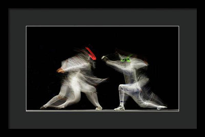 Fencing / Art Photo - Framed Print