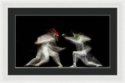 Fencing / Art Photo - Framed Print