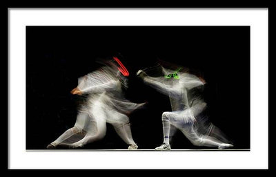 Fencing / Art Photo - Framed Print