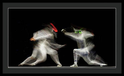 Fencing / Art Photo - Framed Print