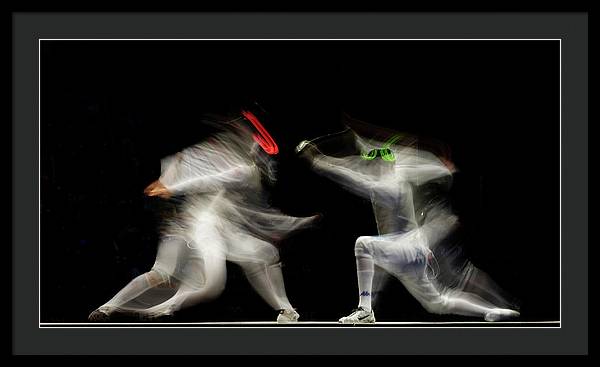 Fencing / Art Photo - Framed Print