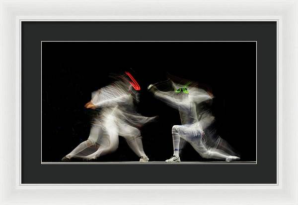 Fencing / Art Photo - Framed Print