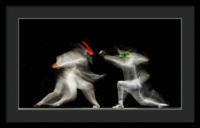 Fencing / Art Photo - Framed Print