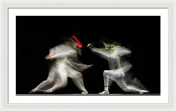 Fencing / Art Photo - Framed Print