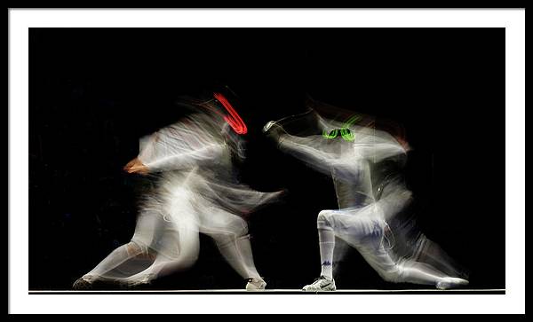 Fencing / Art Photo - Framed Print