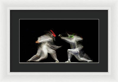 Fencing / Art Photo - Framed Print