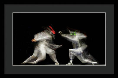 Fencing / Art Photo - Framed Print