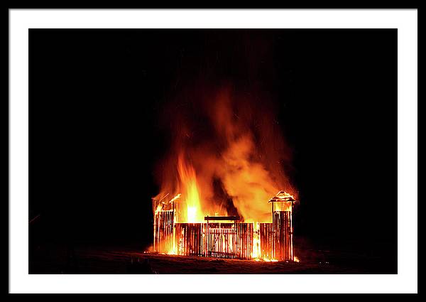 Feu de la Saint Jean / Art Photo - Framed Print