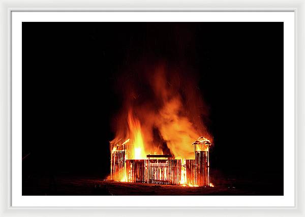 Feu de la Saint Jean / Art Photo - Framed Print