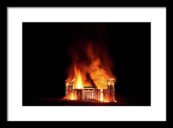 Feu de la Saint Jean / Art Photo - Framed Print