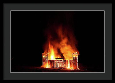 Feu de la Saint Jean / Art Photo - Framed Print