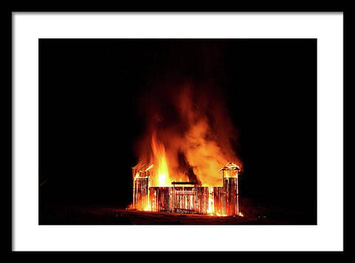 Feu de la Saint Jean / Art Photo - Framed Print