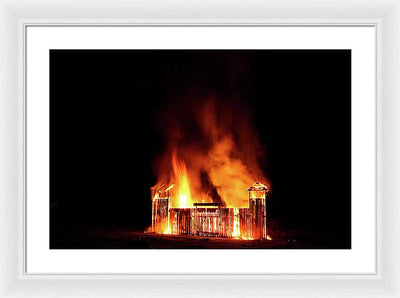 Feu de la Saint Jean / Art Photo - Framed Print