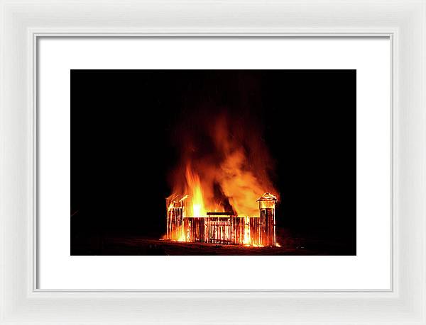 Feu de la Saint Jean / Art Photo - Framed Print