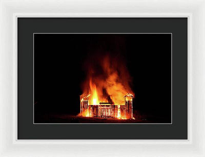 Feu de la Saint Jean / Art Photo - Framed Print