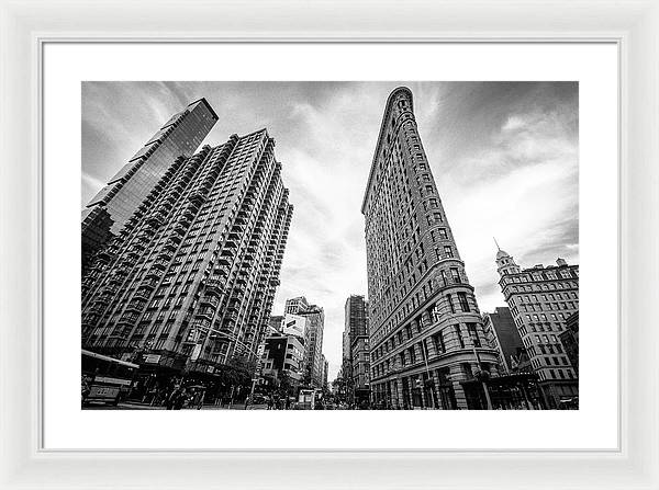 Flat Iron Building, New York / Art Photo - Framed Print