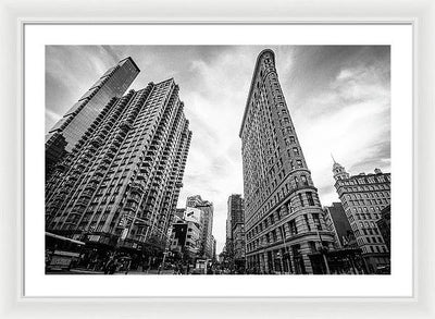 Flat Iron Building, New York / Art Photo - Framed Print