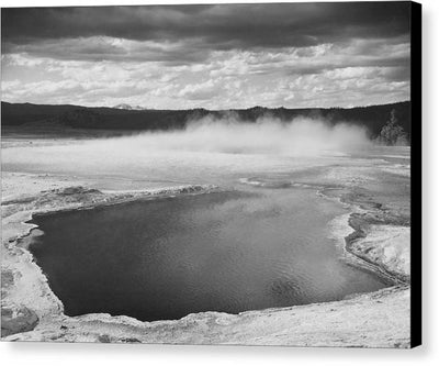 Fountain Geyser Pool, Yellowstone / Art Photo National Park, Wyoming - Canvas Print