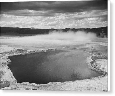 Fountain Geyser Pool, Yellowstone / Art Photo National Park, Wyoming - Canvas Print