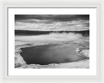 Fountain Geyser Pool, Yellowstone / Art Photo National Park, Wyoming - Framed Print