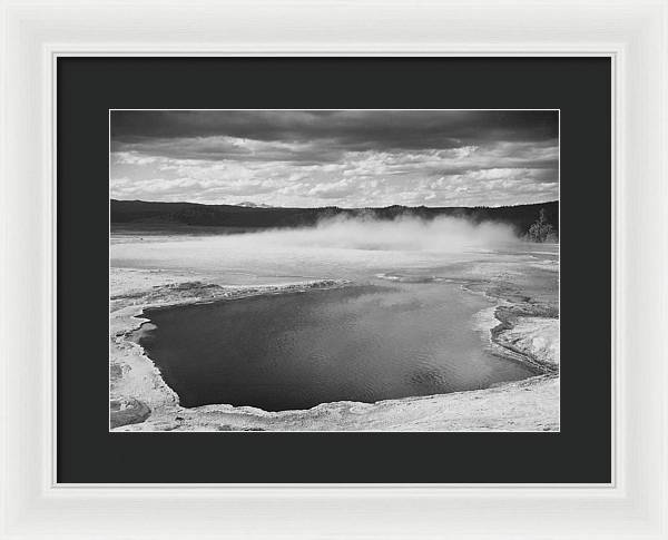 Fountain Geyser Pool, Yellowstone / Art Photo National Park, Wyoming - Framed Print