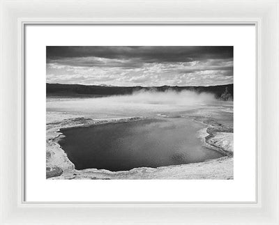 Fountain Geyser Pool, Yellowstone / Art Photo National Park, Wyoming - Framed Print