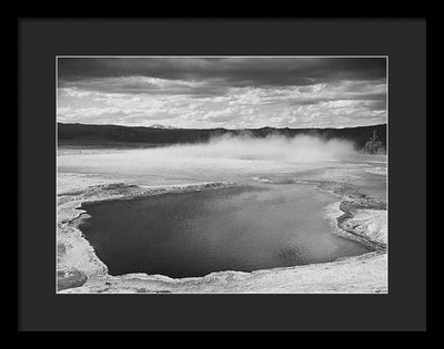 Fountain Geyser Pool, Yellowstone / Art Photo National Park, Wyoming - Framed Print