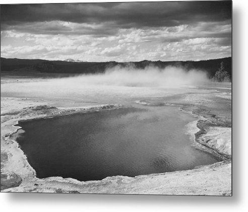 Fountain Geyser Pool, Yellowstone / Art Photo National Park, Wyoming - Metal Print