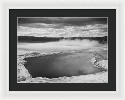 Fountain Geyser Pool, Yellowstone / Art Photo National Park, Wyoming - Framed Print