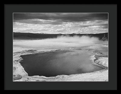 Fountain Geyser Pool, Yellowstone / Art Photo National Park, Wyoming - Framed Print