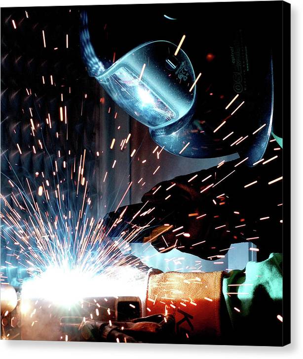 Gas Metal Arc Welding / Art Photo - Canvas Print