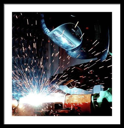 Gas Metal Arc Welding / Art Photo - Framed Print