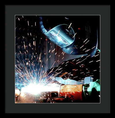 Gas Metal Arc Welding / Art Photo - Framed Print