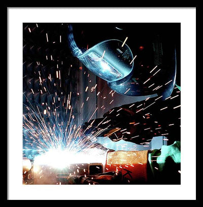 Gas Metal Arc Welding / Art Photo - Framed Print