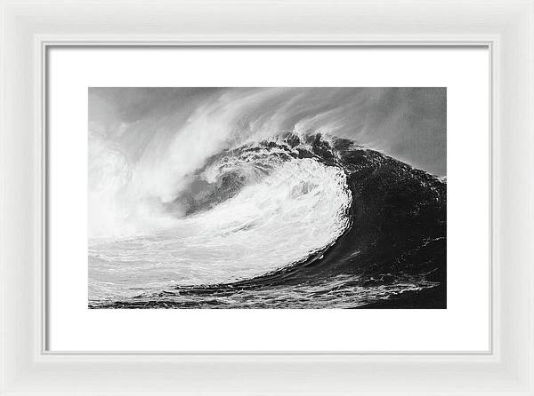 Giant Wave / Art Photo - Framed Print