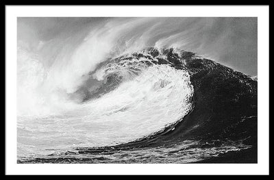 Giant Wave / Art Photo - Framed Print