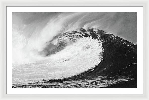 Giant Wave / Art Photo - Framed Print