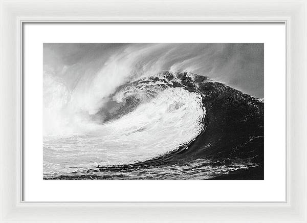 Giant Wave / Art Photo - Framed Print