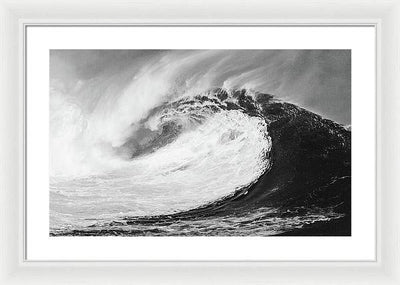 Giant Wave / Art Photo - Framed Print