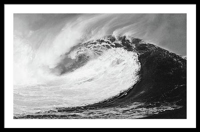 Giant Wave / Art Photo - Framed Print