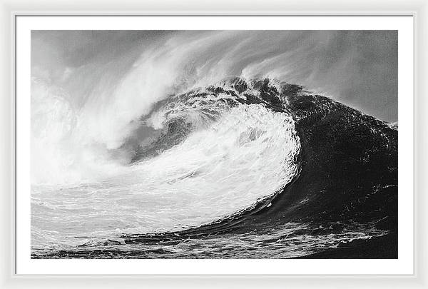 Giant Wave / Art Photo - Framed Print