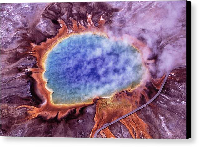 Grand Prismatic Spring, Yellowstone National Park / Art Photo - Canvas Print