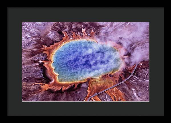 Grand Prismatic Spring, Yellowstone National Park / Art Photo - Framed Print