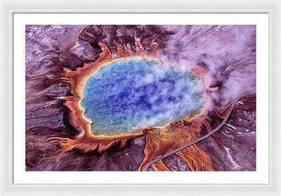 Grand Prismatic Spring, Yellowstone National Park / Art Photo - Framed Print