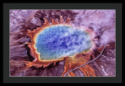 Grand Prismatic Spring, Yellowstone National Park / Art Photo - Framed Print