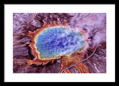 Grand Prismatic Spring, Yellowstone National Park / Art Photo - Framed Print